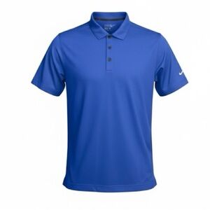 Nike Men's Tour Performance Dri-Fit Blue Golf Polo Sport Shirt Size Large